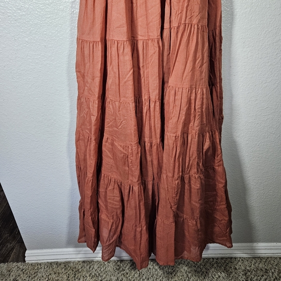 Erika Pena Tiered Off-The-Shoulder Maxi Dress Size XS/S - Picture 6 of 12
